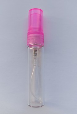 Флакон - спрей 5 мл стекло розовый